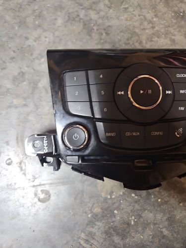 2012 chevrolet cruze radio control panel am-fm-cd-mp3 gm opt uye p/n 95914367