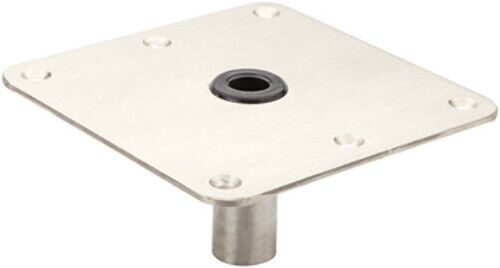 075 series lock&#039;n-pin ss base plate, nylon bushing-7&#034; x 7&#034;, non-threaded