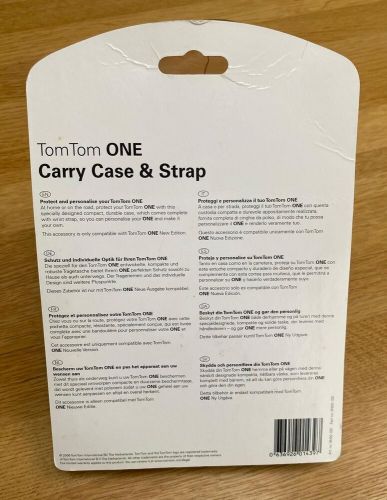 Tomtom one carry case and strap, tom tom hardcover, black - 5n00 100 new edition