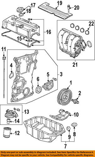 Honda oem 11221r40a00 engine parts-baffle plate