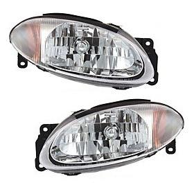 New headlight headlamp assembly pair set driver+passenger side left+right w/bulb