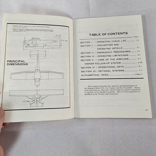 1971 cessna aircraft model 150 owner&#039;s manual good condition