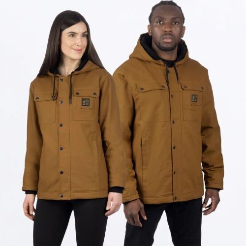 Fxr racing unisex roughneck canvas jackets 3xl brown