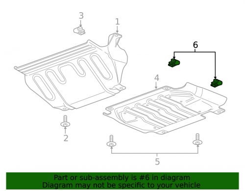 Genuine gm skid plate u-nut 11602086