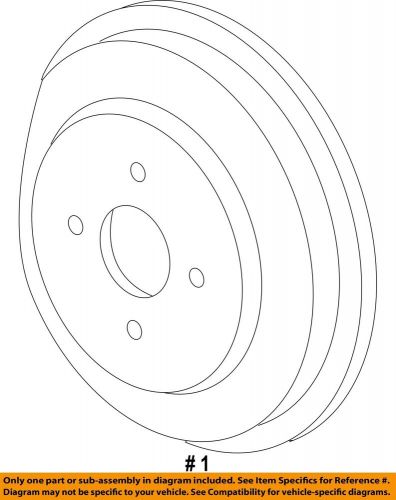 Gm oem rear brakes-brake drum 22671542