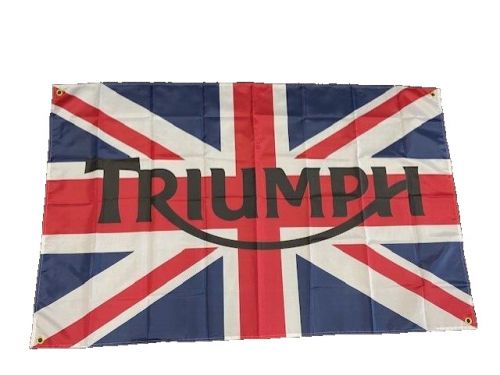 Triumph workshop or mancave 5 x 3 foot advertising fan flag/banner