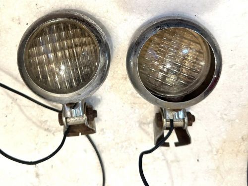 Pair vintage  12 volt back up/accessory/rat rod/custom/moto light