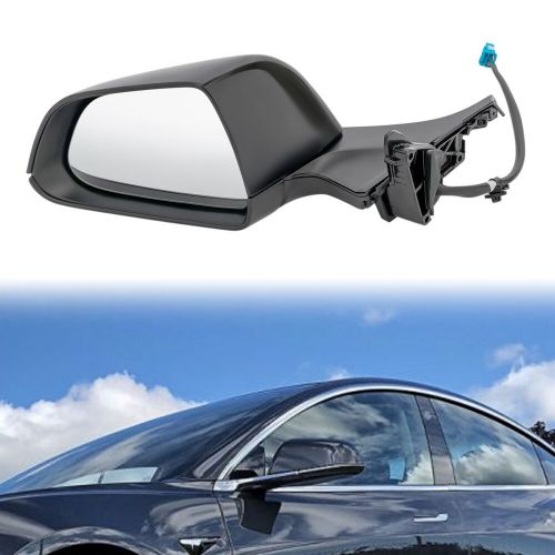 New black left driver side rearview mirror for tesla model 3 2017-2023