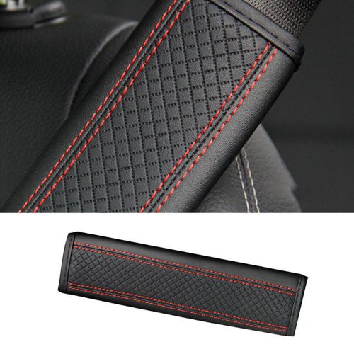 1pc red leather car seat belt strap cover pad shoulder comfort cushion harness