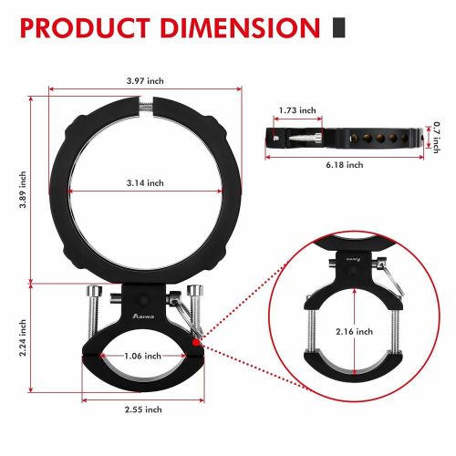 Car roll bar fire extinguisher holder mount bracket adjustable for jeep wrangler