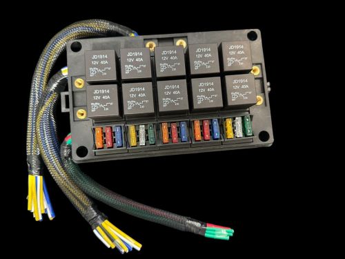 Prewired 12v fuse relay box 15 slots universal relay box atc/ato fuse holder