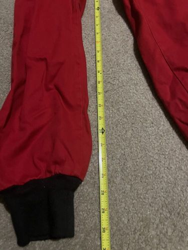 Leaf safety equipment full suit mens extra large red proban fr-7a fire resistant