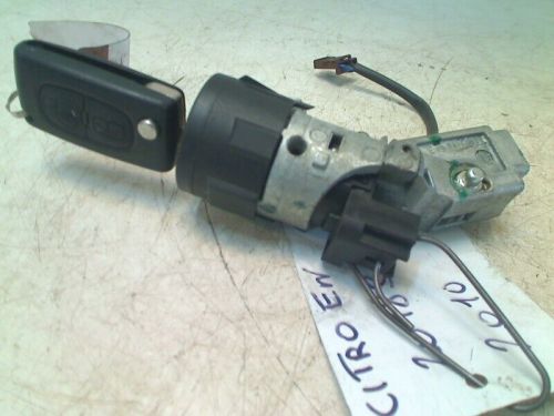 Ignition lock + key ignition switch + key citroën c3 (sc) 2010 9663123380-