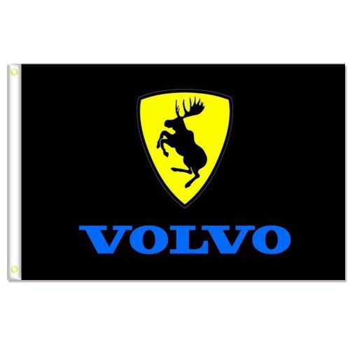 Homeking volvo flag banner 3x5ft 100% polyester,canvas