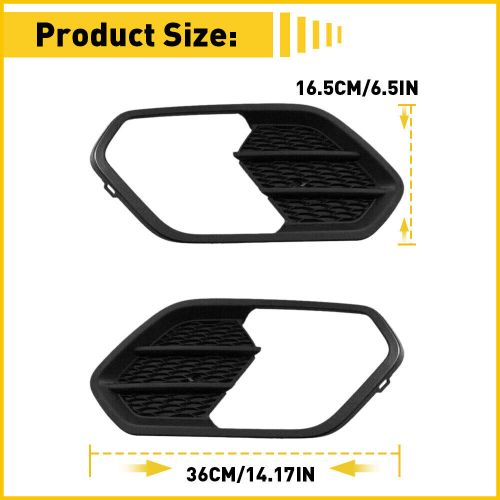 Driver passenger side fog light lamp cover bezel for ford escape kuga 2017-2019