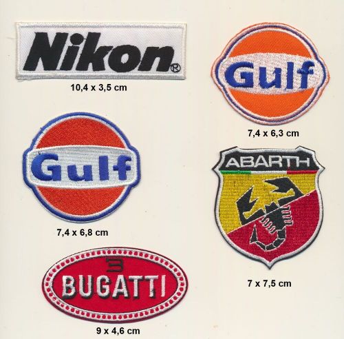 Nikon abarth patch patch b-stock set 5 piece car racing f1 racing b160-