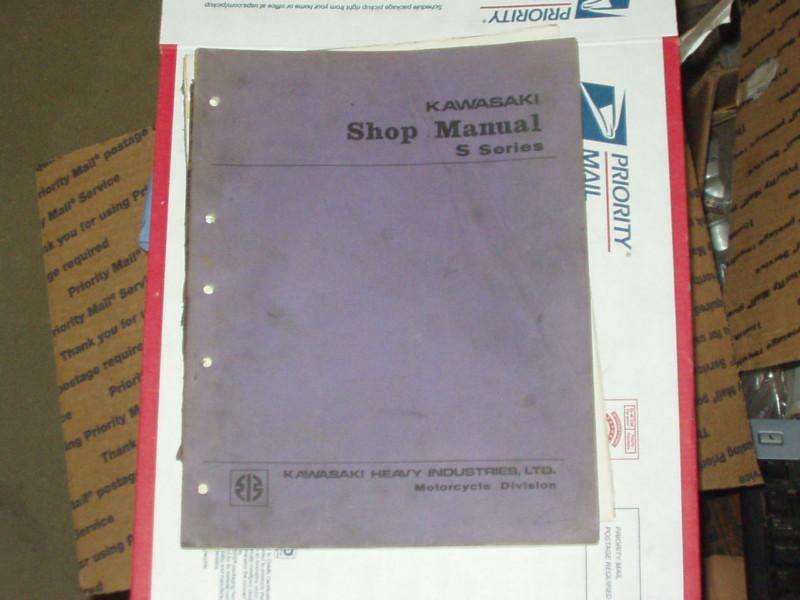 Kawasaki 250 s 1 and 350 s 2  genuine kawasaki shop manual s series 3 cylinder