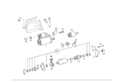 Genuine mercedes-benz hexagon head bolt 910105-010044