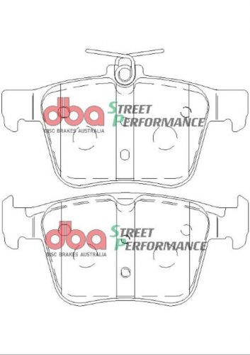 Rear grooved brake discs with dba street performance pads to fit audi s3 quattro