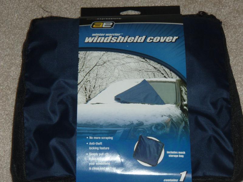 Auto / expressions winter warrior windshield cover w/storage bag