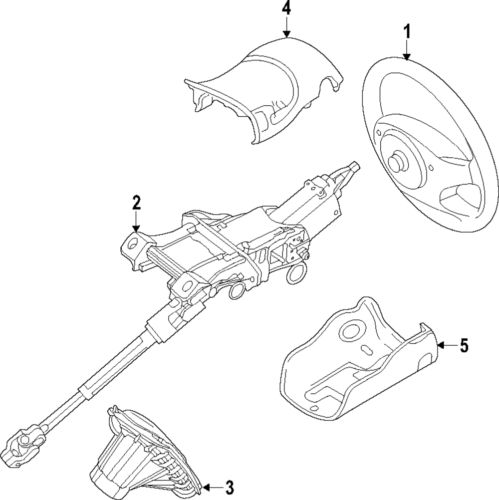 Genuine ford steering wheel ds7z-3600-cf