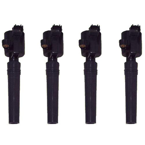 Ignition coil - set of 4 - ford lincoln jaguar - 3.9l 4.0l v8 dg-515 - new