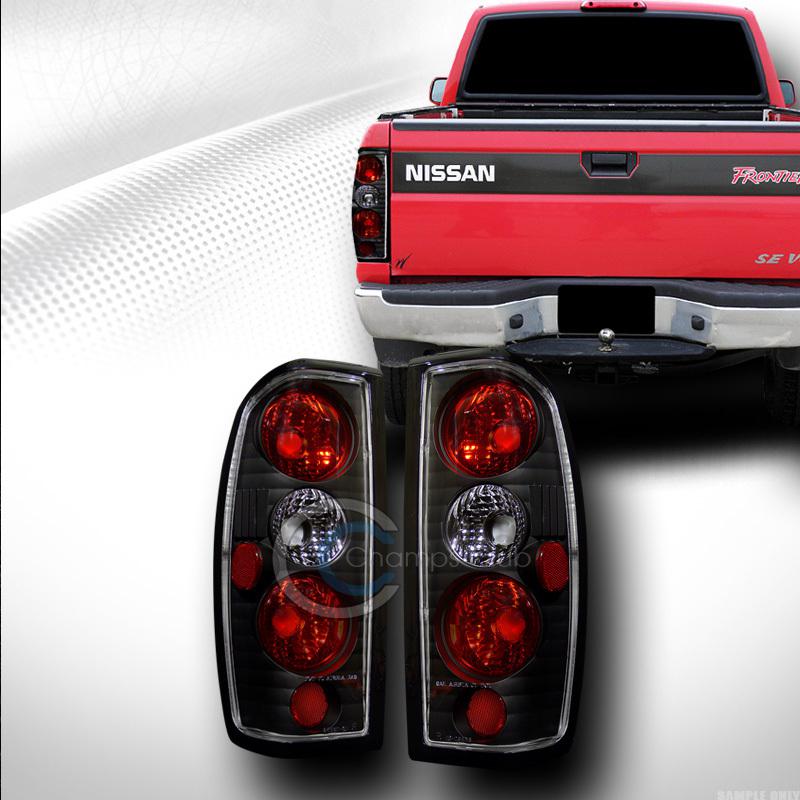 Jdm black altezza tail lights rear brake lamps ks 98-04 nissan frontier pickup