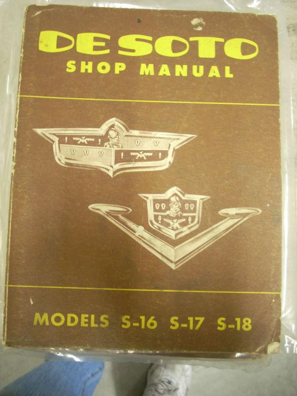 1952 1953 desoto dealer shop service repair book manual s16 s17 s18