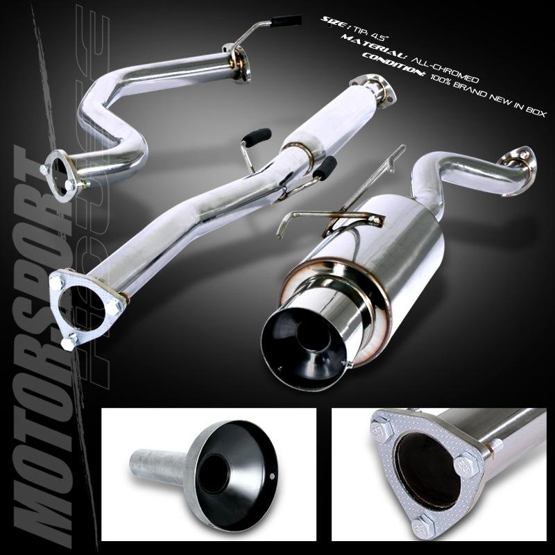 94-01 acura integra gsr 3dr hatchback stainless catback exhaust muffler system