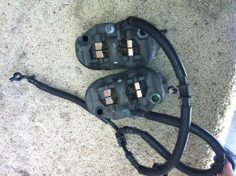 2011 2012 11 12 13 kawasaki ninja zx10 zx10r front brake calipers pads lines 