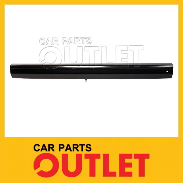 1997-1999 jeep cherokee rear bumper center ch1102338 black steel new impact bar