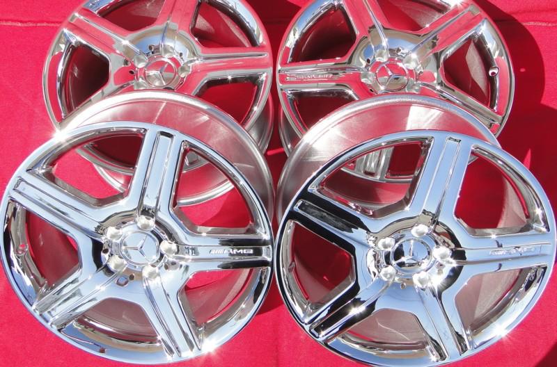 19" mercedes factory oem  wheel rim s550 s600 cl550 cl600 s65 s63 new chrome 