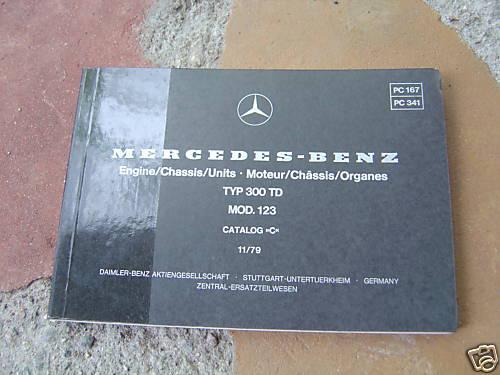 Mercedes 300 280 d e 300d station wagon owner's manual nos 123 body td 300td 