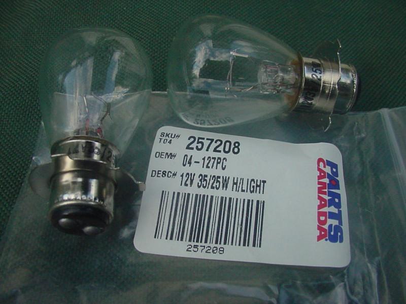 (2) honda cb450 cb350 cl175 head light bulb 12 volt 25/35 watt -    