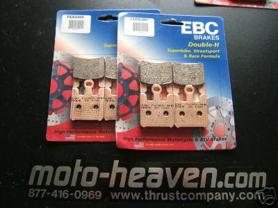 Kawasaki ebc fa369/4hh front double h brake pads vn 1600 vn1600 mean streak 