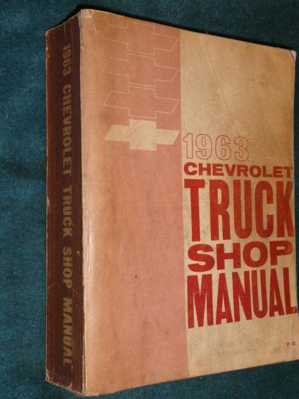 1963 chevrolet truck shop manual original base book for 1964 1965 1966 trk