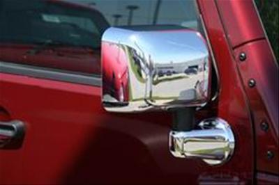 Putco 400121 mirror covers abs plastic chrome finish jeep wrangler pair