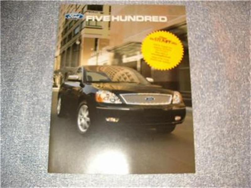 2006 ford five hundred original sales brochure