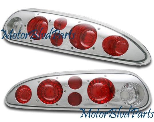 93-02 camaro chrome tail lights rear brake lamps pair