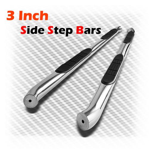 07-13 acura mdx suv stainless steel 3" side step nerf bars rails running board