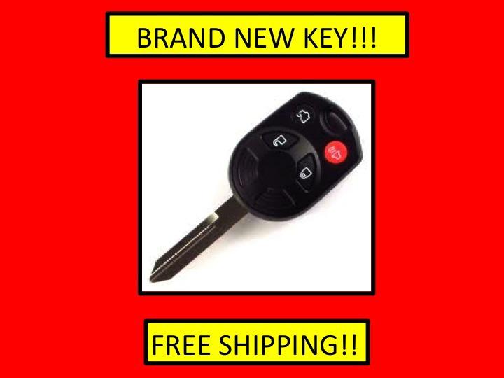 New ford lincoln 4 button remote head key - keyless entry ignition key