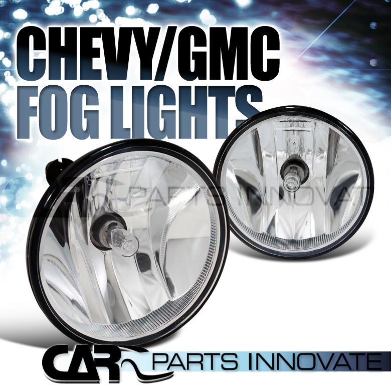 2010-2012 camaro avalanche tahoe yukon xl clear fog driving bumper lights+switch