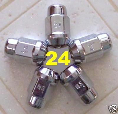 24 wheel lug nuts 14x1.5 tahoe yukon  denali c k 1500 silverado sierra hummer h