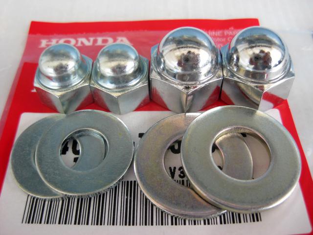 Honda sl70 sl350 ss125 st90 sl ss st 1968-1975 washer & hex nut set genuine part