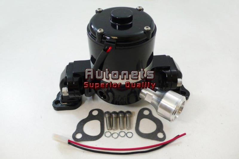 Small block ford 351c aluminum electric water pump painted black high flow