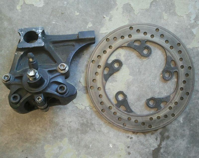 05/06 suzuki gsx-r 1000 rear brake caliber & rotor, hanger