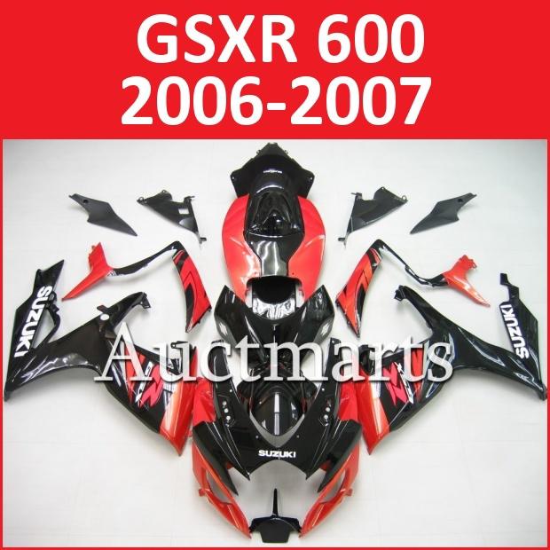 Fit suzuki gsxr 750 gsxr 600 06 07 gsx-r 2006 2007 fairing bodywork k6 g18 a01