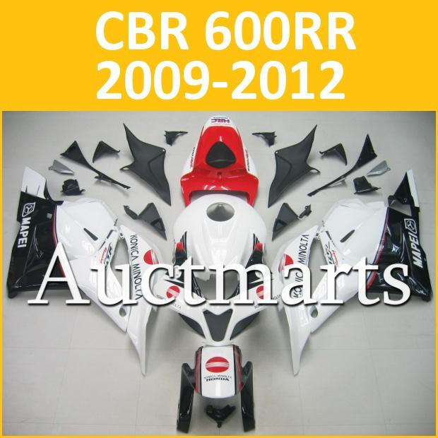 Fit honda 09 10 11 12 cbr600rr cbr 600 rr 2009 2010 2011 2012 fairing kit n28 b0