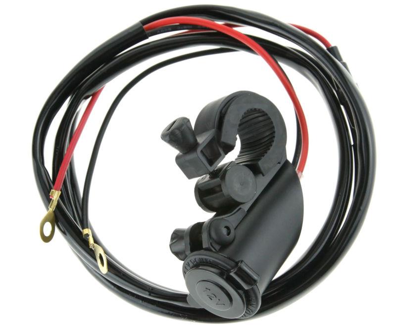 20a fused motorcycle handlebar mount cigarette power socket with 1.5m cable 12v