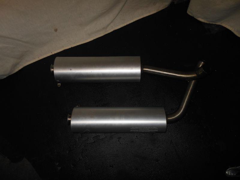 Original ducati  left and right termignoni exhaust muffler tail pipe canister